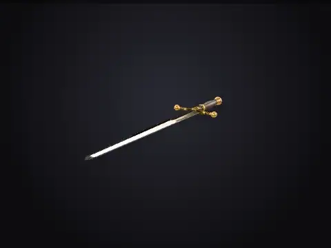 Knight's Longsword 3D model
