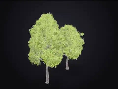 Low-Poly Trees Set 3D model