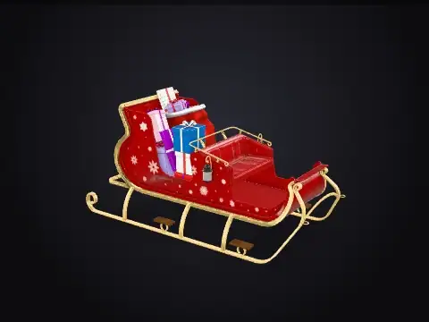 Santa's Sleigh 3D model