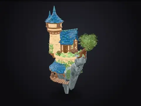 Sky Island Diorama 3D model