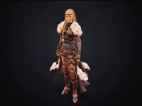Brunhilda the Viking 3D model