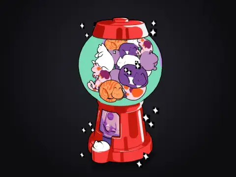 Cat Gumball Dispenser 3D model