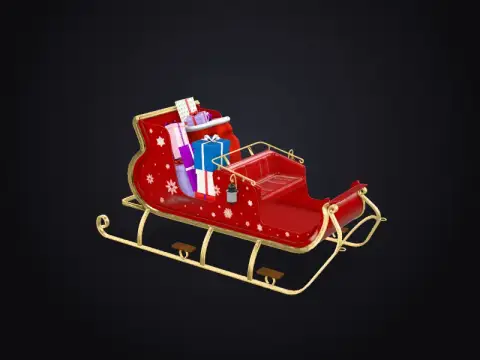 Santa's Sleigh 3D model