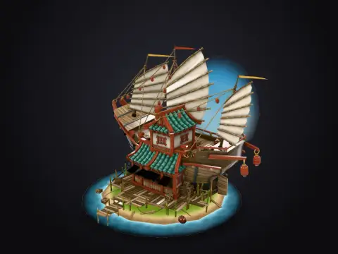 Shipwrecked Supply Store 3D model