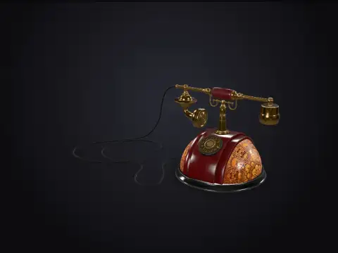 Vintage Telephone 3D model