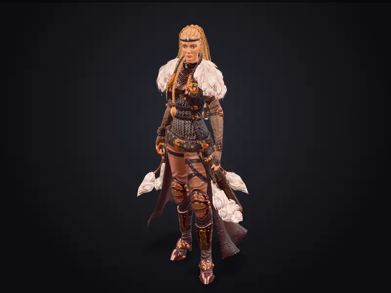 Brunhilda the Viking 3D model
