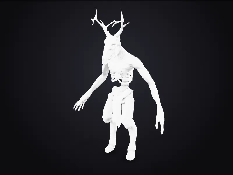 Wendigo Creature 3D model